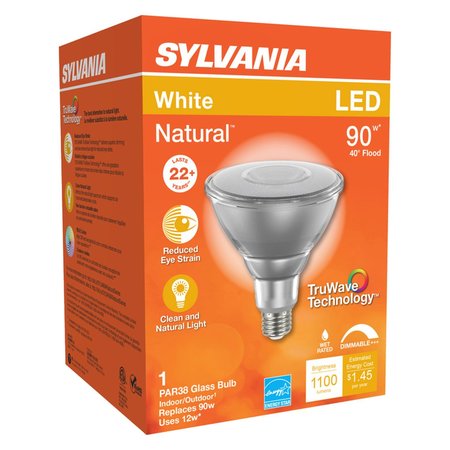 Sylvania Natural PAR38 E26 (Medium) LED Floodlight Bulb White 90 W 40901